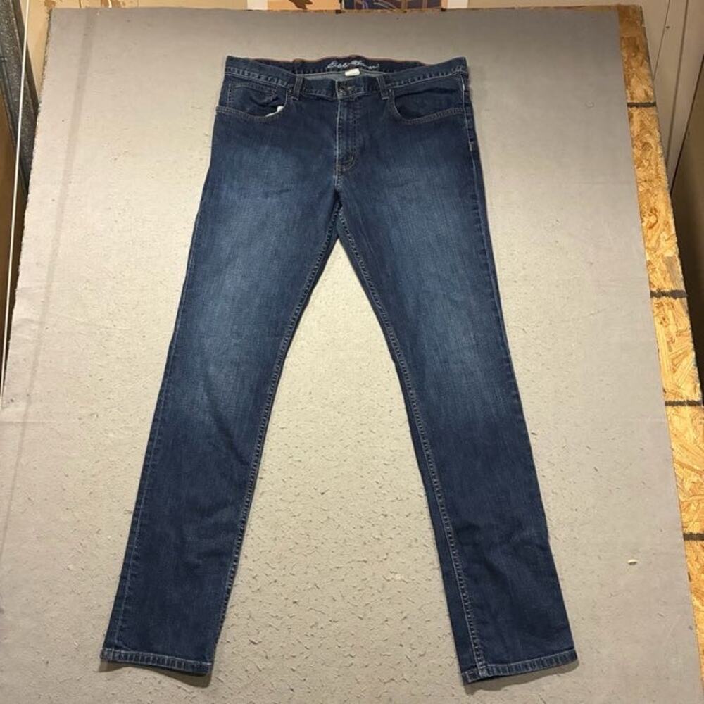 Eddie Bauer Slim Jeans Mens 38x34 Blue